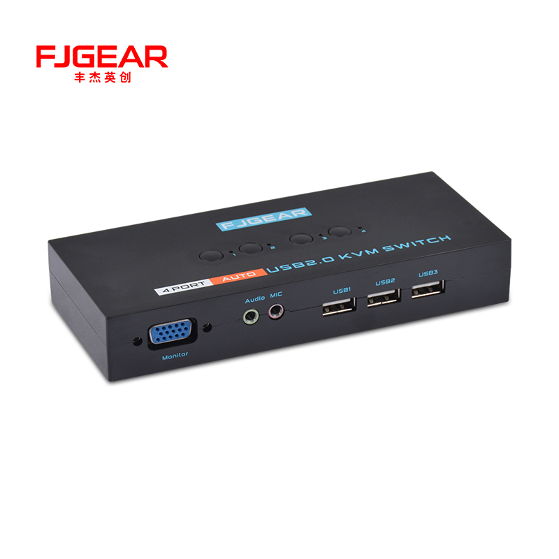 4 port KVM Switch Auto with AudioUSB KVM SwitchGUANG ZHOU FENG JIE